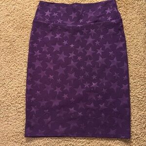 Lularoe Purple Star Cassie Size M